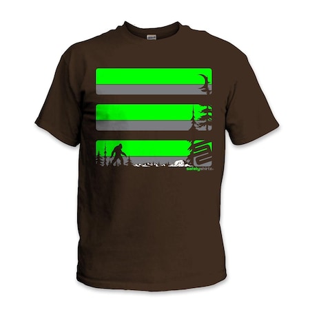 Sasquatch High Visibility Tee, Brown, XL